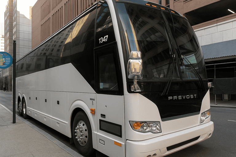 a Noblesville Charter Bus coach bus